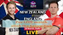 England v New Zealand LIVE World T20, 1st Semi-Final -Mar 30, 2016
