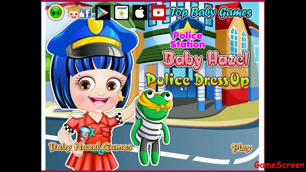 Baby hazel police dressup kids games