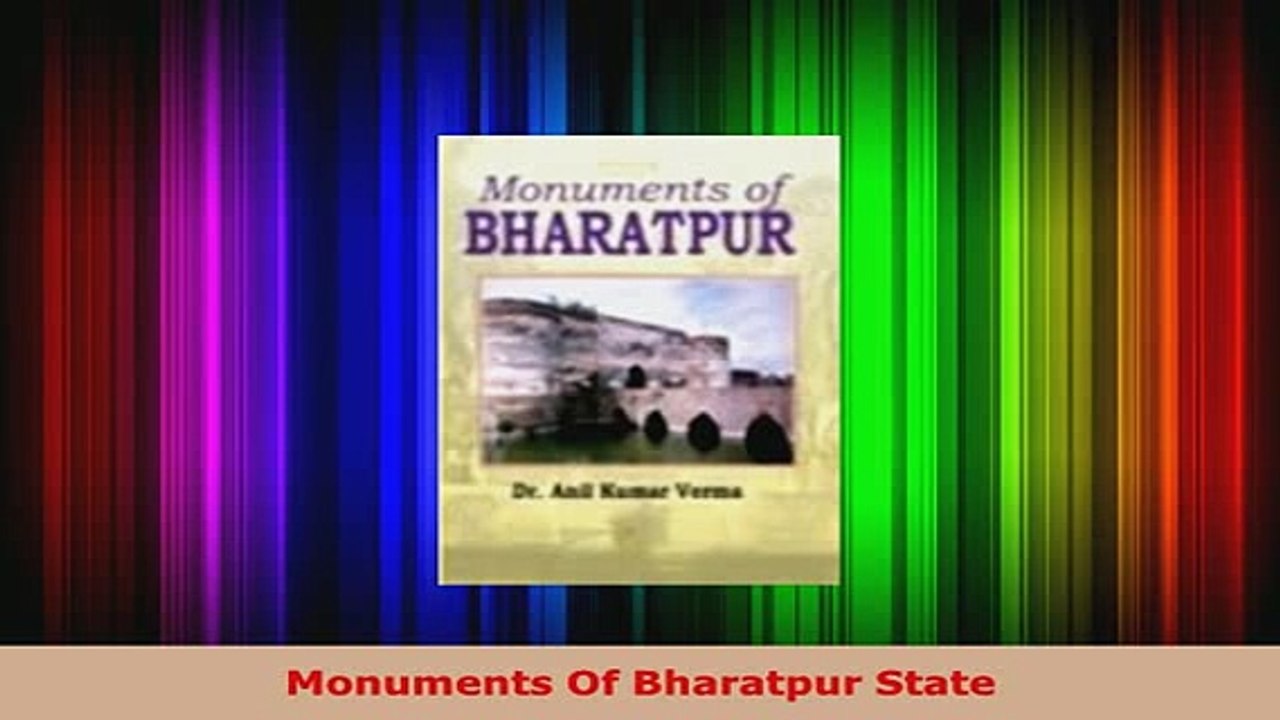 PDF  Monuments Of Bharatpur State Read Full Ebook