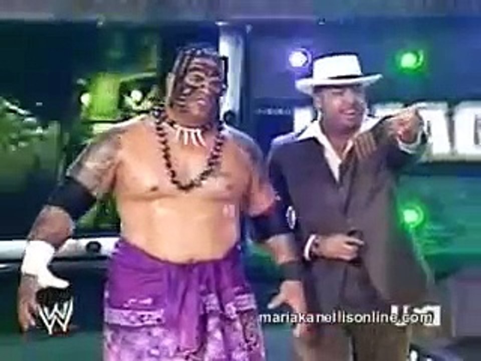 WWE Maria vs Umaga and jhon cena