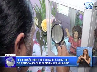 Estatua de Divino Niño habría llorado lagrimas de sangre