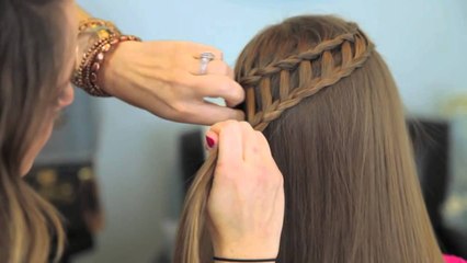 Feather Waterfall & Ladder Braid Combo - Cute 2-in-1 Hairstyles