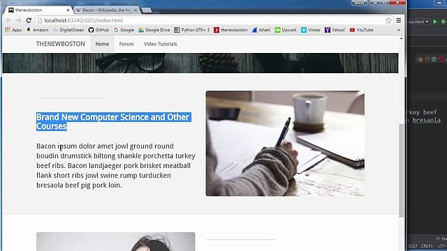 SEO for Beginners Tutorial - 6 - Headings and Images_2 2016