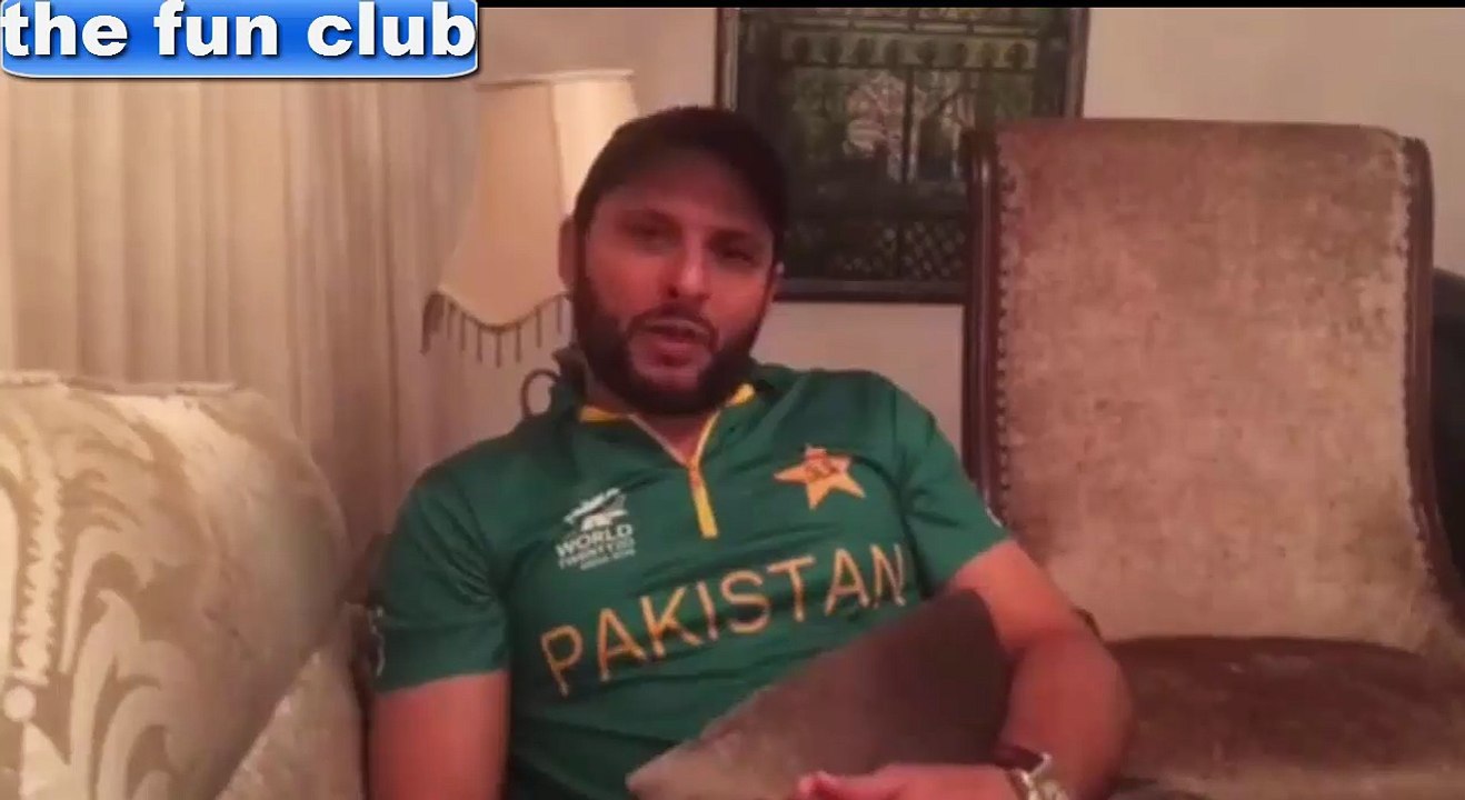 afridi's forgive video to pakistana fans