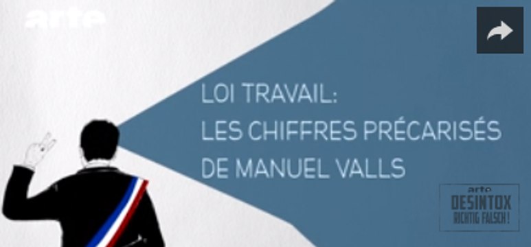 Loi Travail: Les chiffres précarisés de Manuel Valls - DESINTOX - 29/03/2016