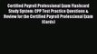 Read Certified Payroll Professional Exam Flashcard Study System: CPP Test Practice Questions