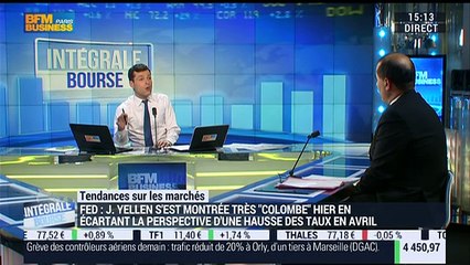Les tendances sur les marchés: "Janet Yellen a clarifié sa position hier et si les chiffres sont bons, on considère qu'il y aurait deux hausses possibles", Malik Haddouk - 30/03