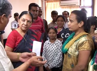 Gandhinagar Gujarat CM talks with Dialysis patients