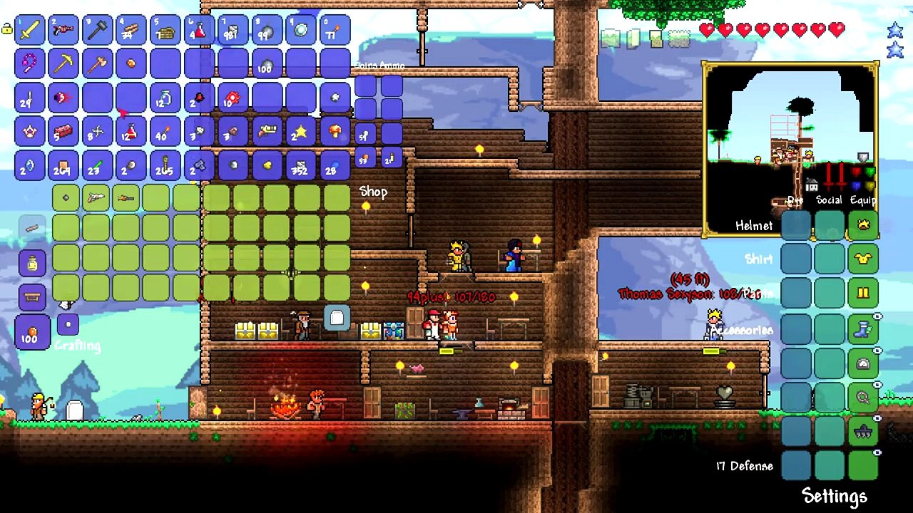 Let's Play Terraria Multiplayer Part 05 Boss Fail