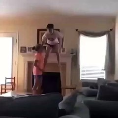 what she is doing and fell down