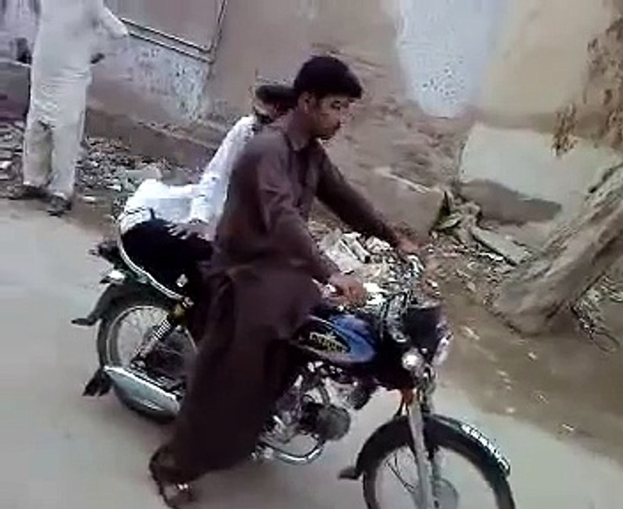 funny stunt on bike