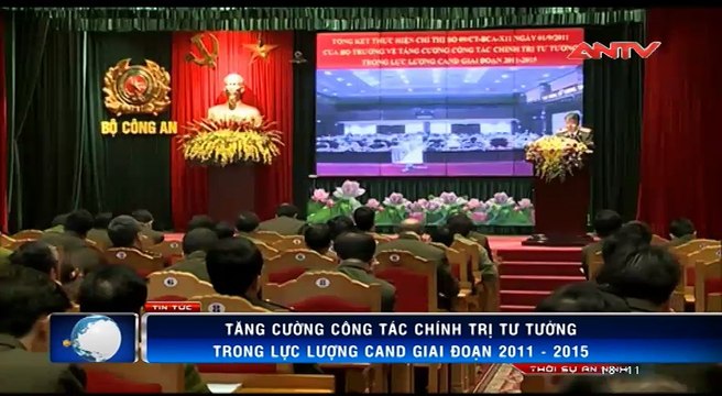 Tăng cường lãnh đạo, chỉ đạo công tác chính trị, tư tưởng trong CAND