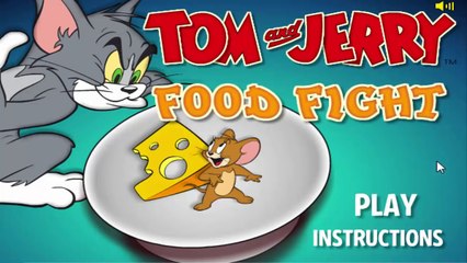 Tom And Jerry Cartoon Game HD - Food Fight Gameplay Movie - Playing with Jerry