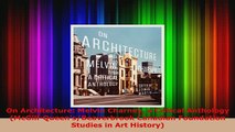 PDF  On Architecture Melvin Charney a Critical Anthology McGillQueensBeaverbrook Canadian Read Full Ebook