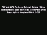 Read PMP and CAPM Flashcard Quicklet Second Edition: Flashcards in a Book for Passing the PMP