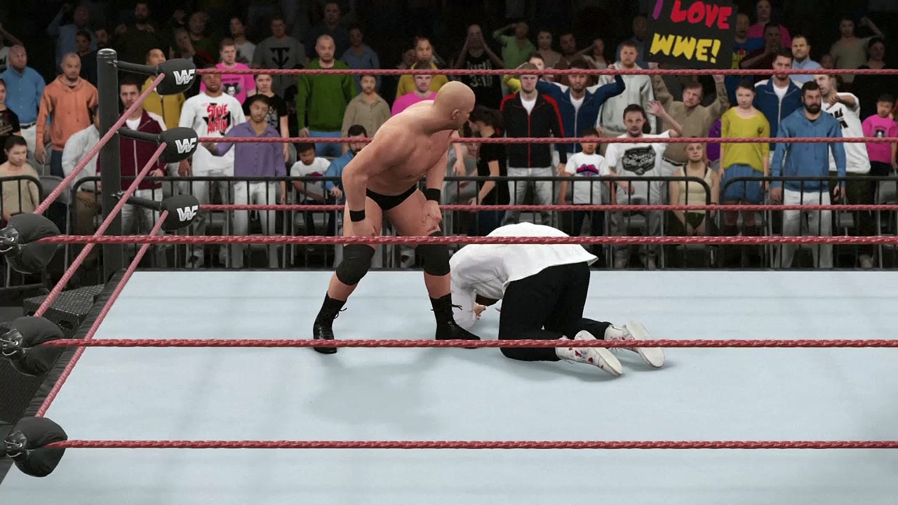 WWE 2K16 mankind v stone cold steve austin