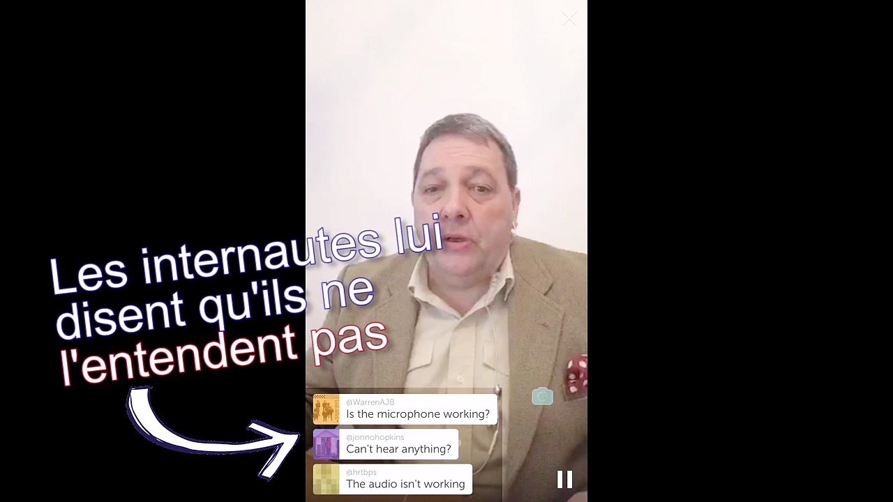 Politicien britannique contre troll sur periscope