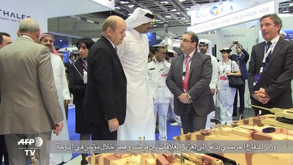 وزير الدفاع الفرنسي يدعو الى تعزيز العلاقات بين فرنسا و قطر