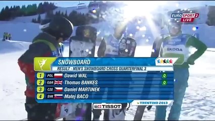 XXVI Зимняя Универсиада 2013 Трентино Италия Сноуборд кросс Финал 2 Часть 32