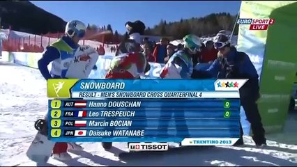 XXVI Зимняя Универсиада 2013 Трентино Италия Сноуборд кросс Финал 2 Часть 33