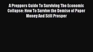 [Download PDF] A Preppers Guide To Surviving The Economic Collapse: How To Survive the Demise