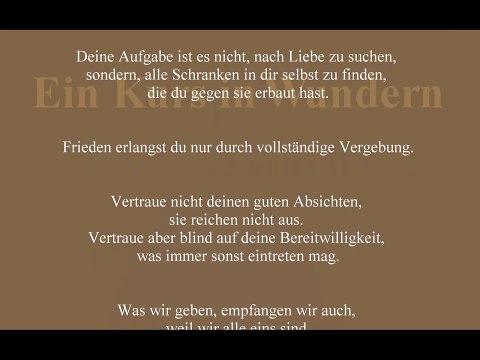 Ein Kurs in Wundern - Zitate - EKIW