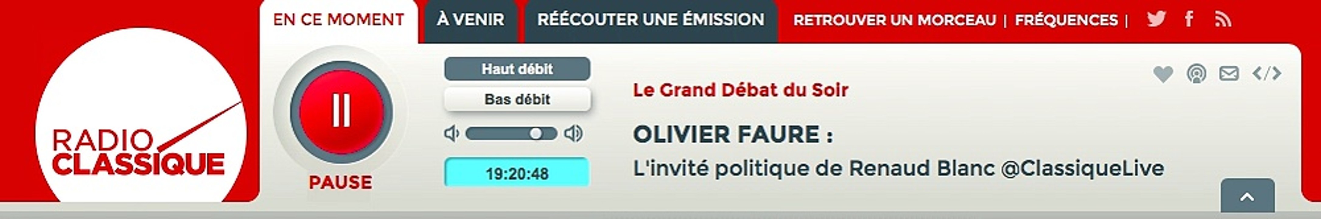 Olivier Faure invité de Radio Classique