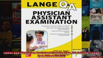 LANGE QA Physician Assistant Examination 7th Edition Lange QA Allied Health