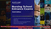 Nursing School Entrance Exams Kaplan Nursing School Entrance Exam Sixth Edition