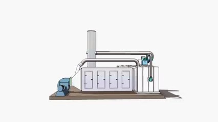 Thermal Recuperative Oxidizer (TO) - VOC Destruction Efficiencies of 99%