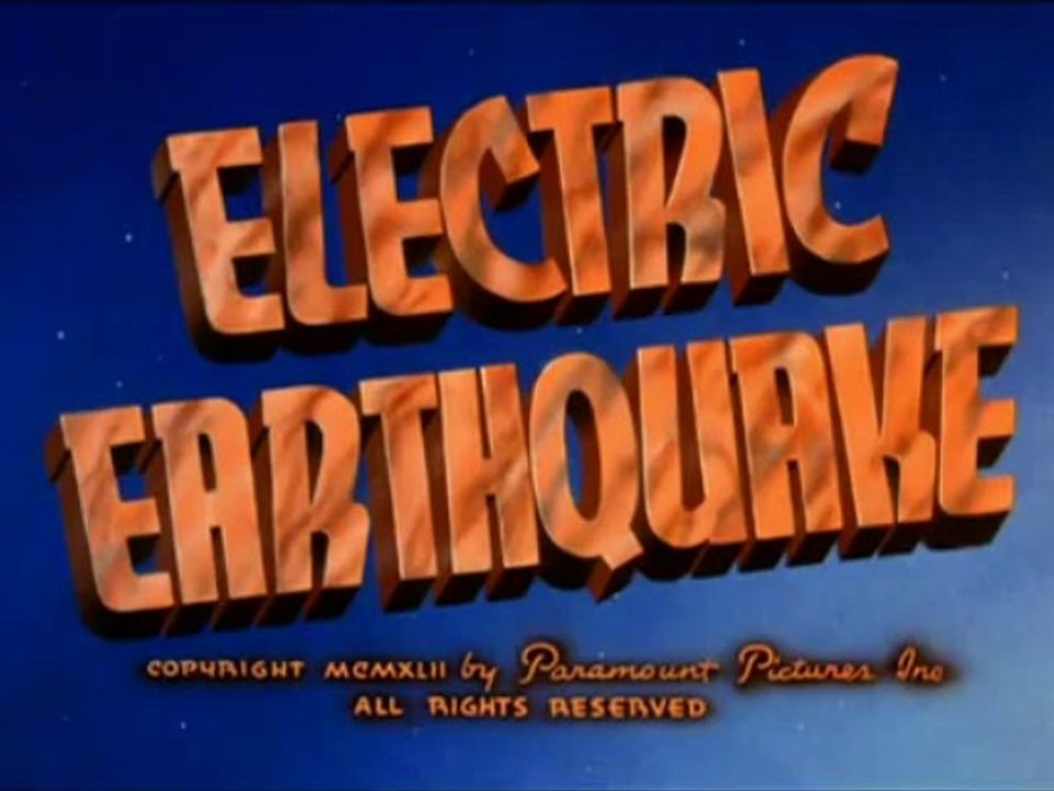 1942 ELECTRIC EARTHQUAKE - FLEICHER STUDIOS' SUPERMAN CARTOON