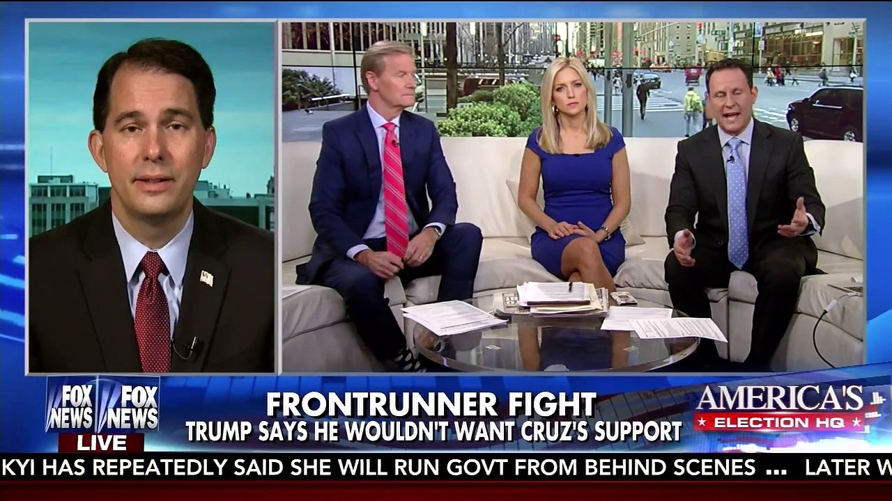 Scott Walker Says He Will Support Trump if He's the Nominee