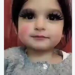 Cute Baby Girl In Makeup Pakistani Cute Baby