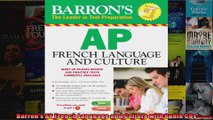 Barrons AP French Language and Culture with Audio CDs