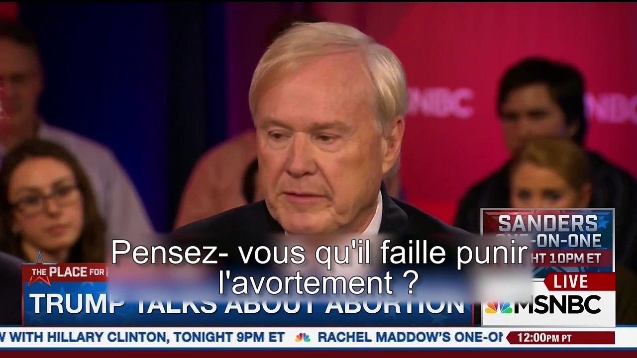 Trump veut "punir" les femmes qui avortent