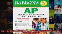 Barrons AP French Language and Culture with MP3 CD Barrons AP French WCD