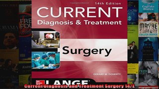 Current Diagnosis and Treatment Surgery 14E