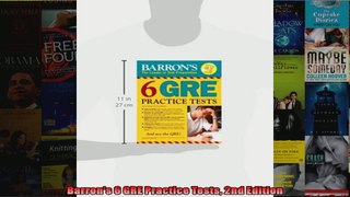 Barrons 6 GRE Practice Tests 2nd Edition