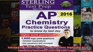 Sterling AP Chemistry Practice Questions High Yield AP Chemistry Questions Sterling Test