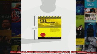 CliffsNotes FTCE General Knowledge Test 3rd Edition