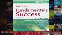 Fundamentals Success A QA Review Applying Critical Thinking to Test Taking Daviss Qa
