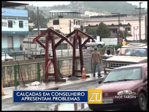 07-03-2016 - CALÇADAS EM CONSELHEIRO PAULINO APRESENTAM PROBLEMAS - ZOOM TV JORNAL