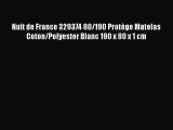 Nuit de France 329374 80/190 Prot?ge Matelas Coton/Polyester Blanc 190 x 80 x 1 cm