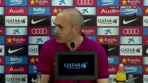 EL CLÁSICO - Press conference with Andrés Iniesta (30/03/2016)