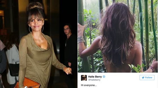 Halle Berry Joins Social Media with Topless Photo