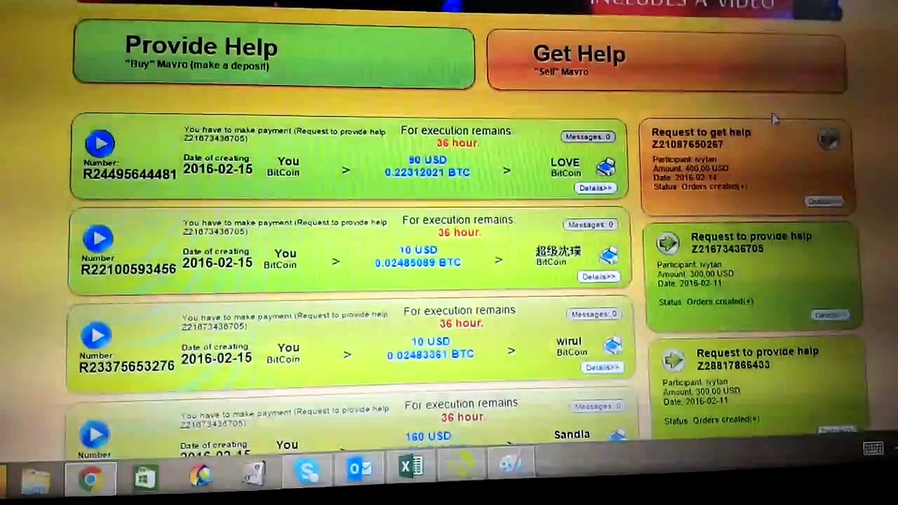 MMM Pays 400 USD