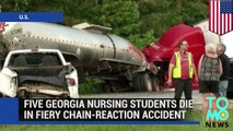 Crazy accidents- Five Georgia nursing school students die in seven vehicles crash