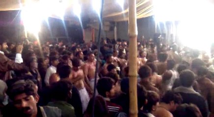 Azadari in muzaffargarh 10 Muharram azanay ali akbar part 3 sada  e  hussani 2012