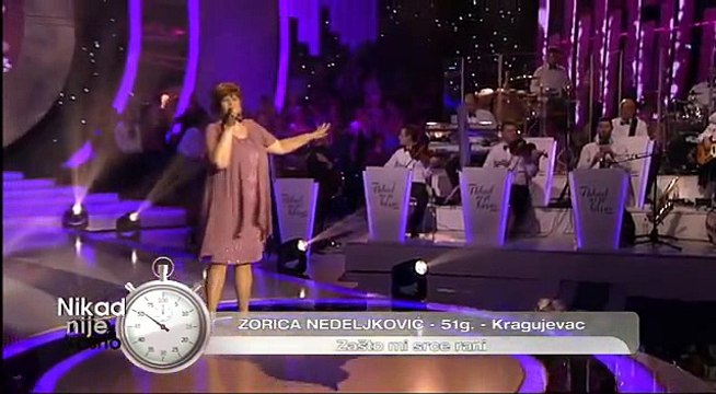 Zorica Nedeljkovic - Zasto mi srce rani - (live) - Nikad nije kasno - EM 22 - 22.03.16.