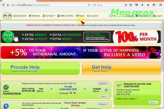 MMM EXTRA thanks for giving me a lot of revenue from 20-100% per month ever, and thanks to this great community